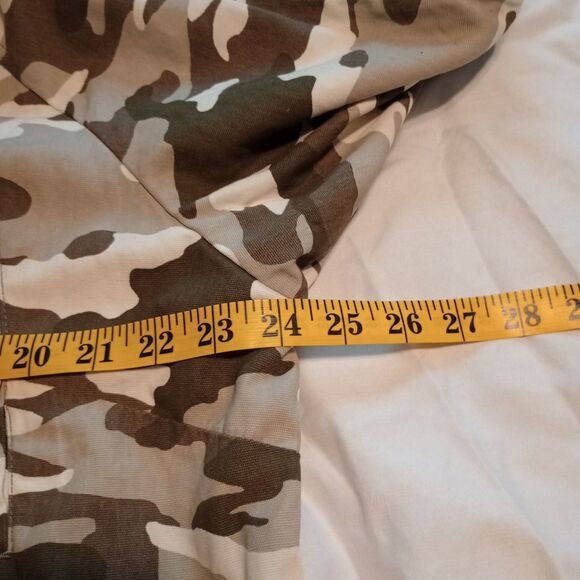 Kenzie Jeans Camo Utility Jacket. 1X NWT Green/Gray Full Zip. Chore Military - Picture 7 of 9